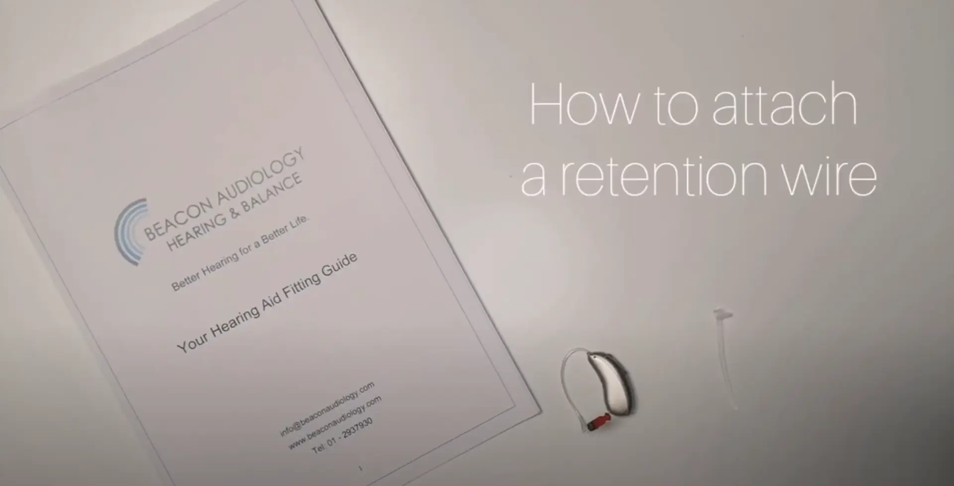 How to attach a retention wire Image