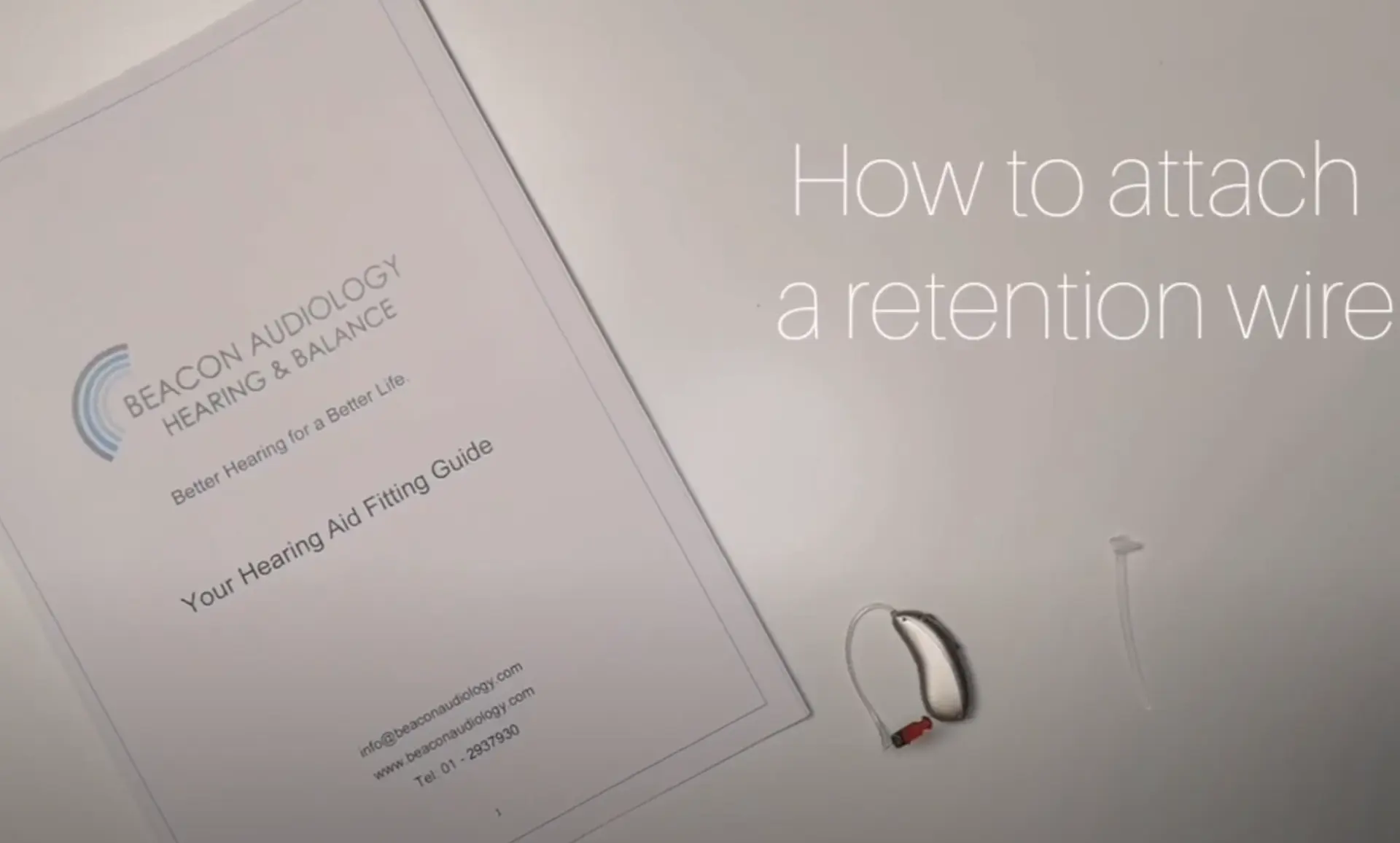 How to attach a retention wire Image