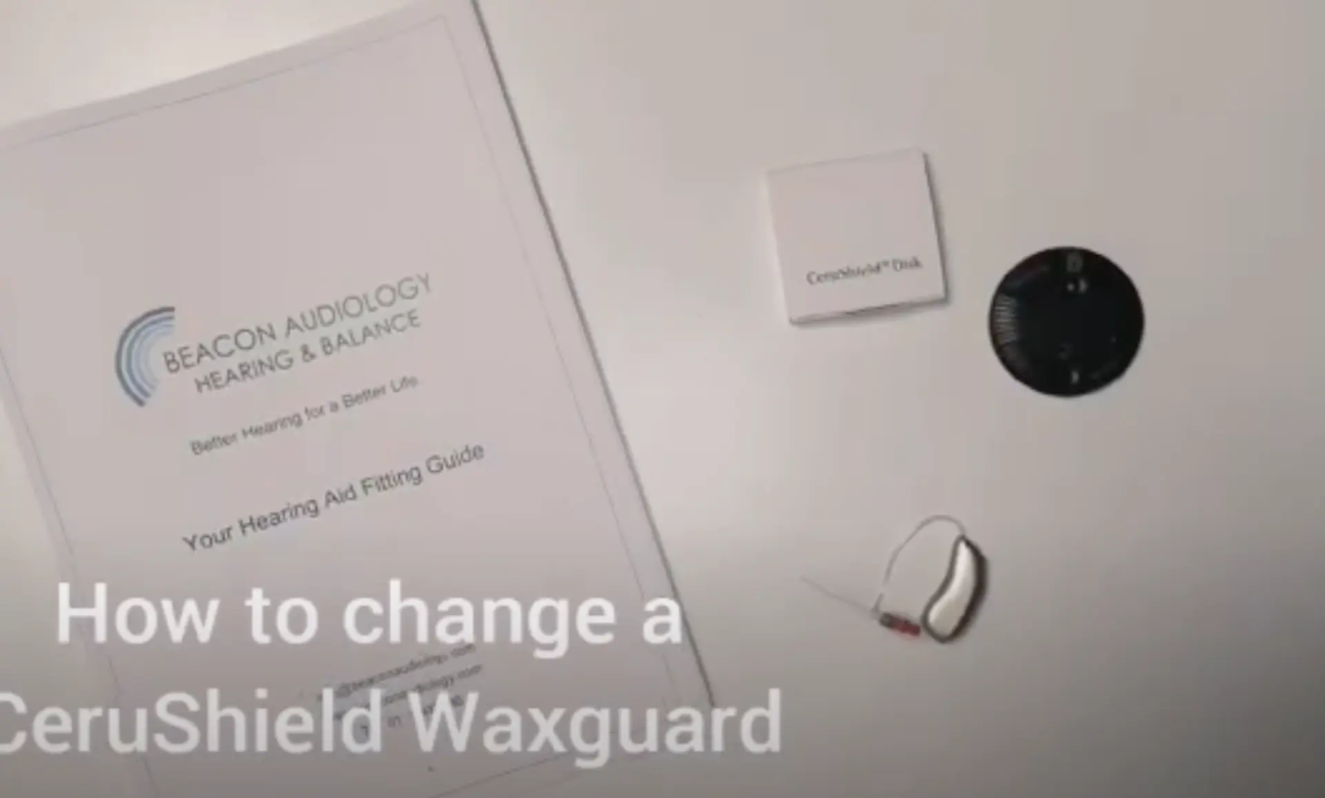 How to change a Cerushield wax guard Image