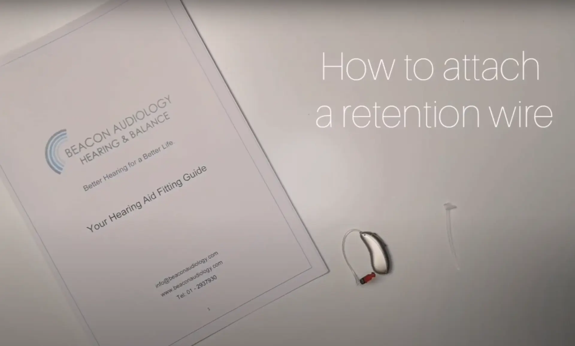 How to attach a retention wire Image