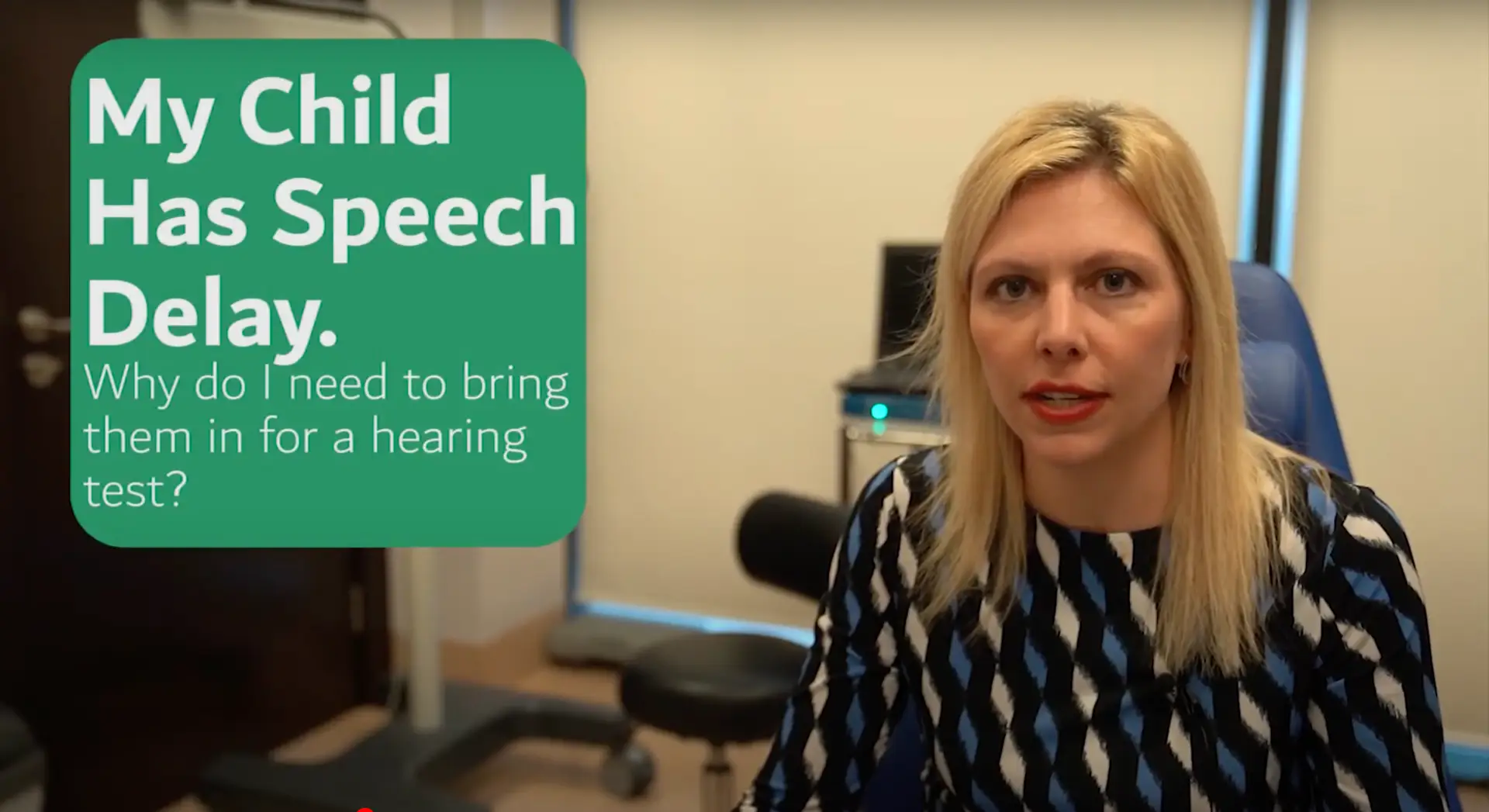 My my child have a hearing test with speech delay? Image